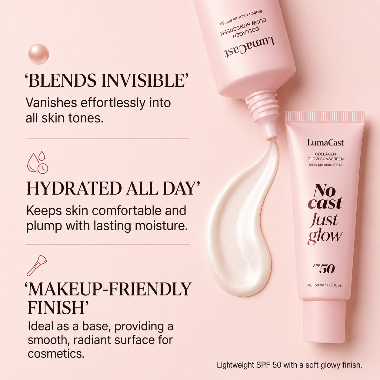 LumaCast Collagen infused 50SPF Suncreen